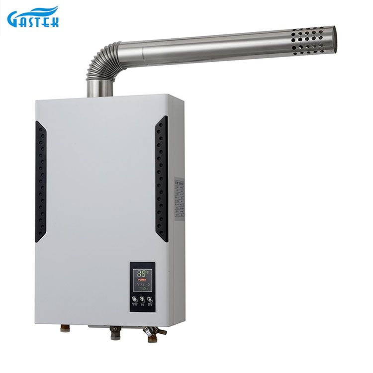 Loại cân bằng màn hình cảm ứng turbo vòi hoa sen nóng LPG nồi hơi cưỡng bức máy nước nóng