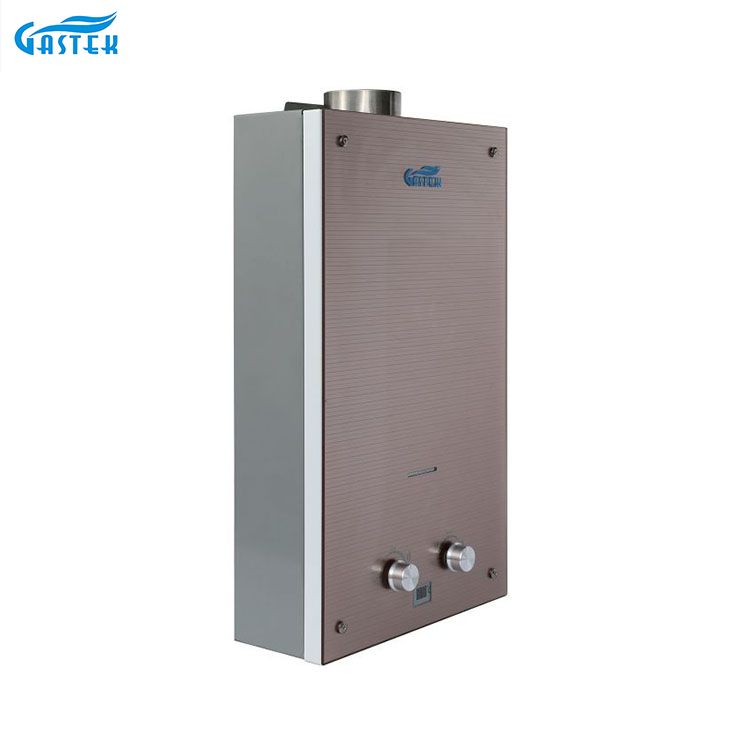 Bảng điều khiển bằng kính Loại ống khói gắn tường Gas Geyser cho nhà bếp