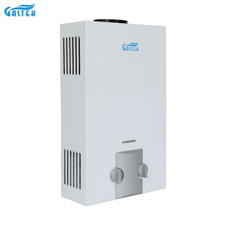 Nhà máy thiết bị gia dụng OEM ODM Loại ống khói gắn trên tường 6L 10L 12L 16L 20L LPG Mạch nước phun tức thời không dùng bình cho vòi hoa sen